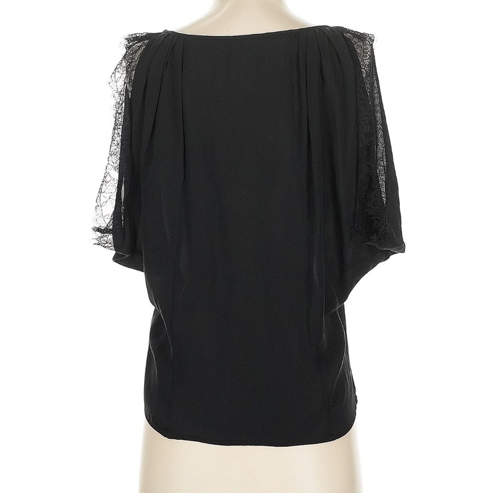 Joie Elegant Black Sheer Blouse - Picture 3 of 6